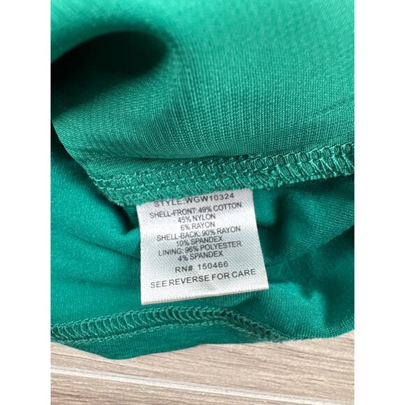 Market & Spruce Hans Mixed Material Top - Green - Large - Picture 4 of 4